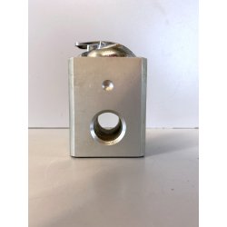 ACCENDINO TAVOLO Edinex  ALLUMINIUM BLOCK LIGHTER MODERNISTA NON FUNZIONANTE '50