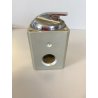ACCENDINO TAVOLO Edinex  ALLUMINIUM BLOCK LIGHTER MODERNISTA NON FUNZIONANTE '50