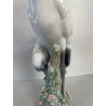 ANTICA PORCELLANA FIRMATA LLADRO COPPIA GRU ANNI 70 SMALTATE FIGURA SCULTURA
