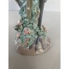 ANTICA PORCELLANA FIRMATA LLADRO COPPIA GRU ANNI 70 SMALTATE FIGURA SCULTURA