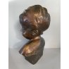 SCULTURA BRONZO BUSTO De Martino NAPOLI PASTORELLO BIMBO SCUGNIZZO BAMBINO
