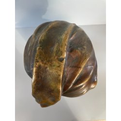 SCULTURA BRONZO BUSTO De Martino NAPOLI PASTORELLO BIMBO SCUGNIZZO BAMBINO