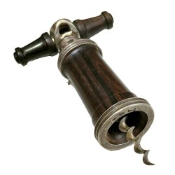 ANTICO CAVATAPPI LEGNO ARGENTO 925 G. Vavassori Milano CORKSCREW tire-bouchon