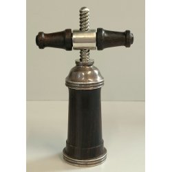 ANTICO CAVATAPPI LEGNO ARGENTO 925 G. Vavassori Milano CORKSCREW tire-bouchon