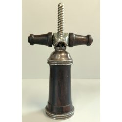 ANTICO CAVATAPPI LEGNO ARGENTO 925 G. Vavassori Milano CORKSCREW tire-bouchon