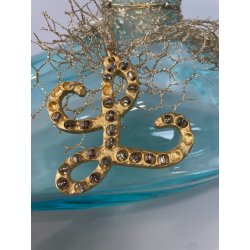 GRANDE PORTA PROFUMO L DE LOLITA LEMPICKA 27 CM BOTTIGLIA FORMA SASSO TURCHESE