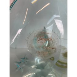 GRANDE PORTA PROFUMO L DE LOLITA LEMPICKA 27 CM BOTTIGLIA FORMA SASSO TURCHESE