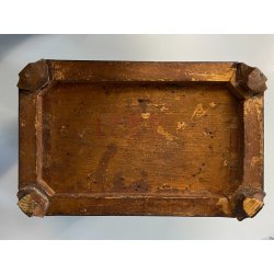 ANTICA URNA VOTAZIONI CONFRATERNITE LEGNO LASTRONATO INTARSIATO RELIGIOSO 1788