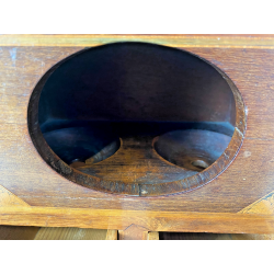 ANTICA URNA VOTAZIONI CONFRATERNITE LEGNO LASTRONATO INTARSIATO RELIGIOSO 1788