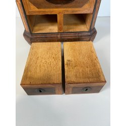 ANTICA URNA VOTAZIONI CONFRATERNITE LEGNO LASTRONATO INTARSIATO RELIGIOSO 1788