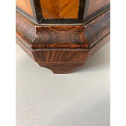 ANTICA URNA VOTAZIONI CONFRATERNITE LEGNO LASTRONATO INTARSIATO RELIGIOSO 1788