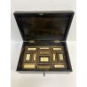 ANTICA SCATOLA RETTANGOLARE ANGLO INDIANA LEGNO MICROINTARSIO VITTORIANA XIX sec