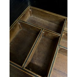 ANTICA SCATOLA RETTANGOLARE ANGLO INDIANA LEGNO MICROINTARSIO VITTORIANA XIX sec