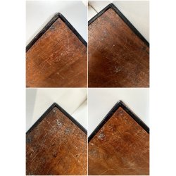 ANTICA SCATOLA RETTANGOLARE ANGLO INDIANA LEGNO MICROINTARSIO VITTORIANA XIX sec