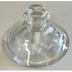ANTICO VASO CRISTALLO Baccarat FORMAGGIERA COPERCHIO + CUCCHIAIO SENAPE MOSTARDA