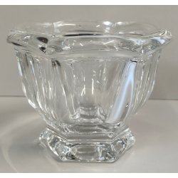 ANTICO VASO CRISTALLO Baccarat FORMAGGIERA COPERCHIO + CUCCHIAIO SENAPE MOSTARDA
