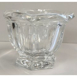 ANTICO VASO CRISTALLO Baccarat FORMAGGIERA COPERCHIO + CUCCHIAIO SENAPE MOSTARDA