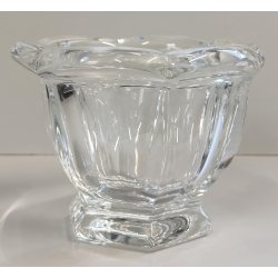 ANTICO VASO CRISTALLO Baccarat FORMAGGIERA COPERCHIO + CUCCHIAIO SENAPE MOSTARDA