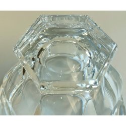 ANTICO VASO CRISTALLO Baccarat FORMAGGIERA COPERCHIO + CUCCHIAIO SENAPE MOSTARDA