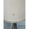 LAMPADA TAVOLO VETRO SOMMERSO MURANO ANNI 60 CAPPELLOTTO STOFFA TRASPARENTE LAMP
