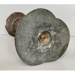 ANTICO CALICE CELEBRATIVO BRONZO epoca '800 SCULTURA SCENE MITOLOGICHE TRITONE