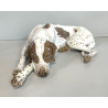 ANTICA SCULTURA CERAMICA CANE FIRMATA ROSENTHAL POINTER DOG GERMANIA ANNI '40