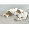 ANTICA SCULTURA CERAMICA CANE FIRMATA ROSENTHAL POINTER DOG GERMANIA ANNI '40