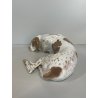 ANTICA SCULTURA CERAMICA CANE FIRMATA ROSENTHAL POINTER DOG GERMANIA ANNI '40