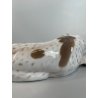 ANTICA SCULTURA CERAMICA CANE FIRMATA ROSENTHAL POINTER DOG GERMANIA ANNI '40