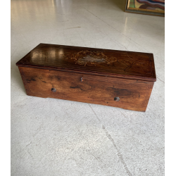 ANTICO CARILLON Ducommun Girod SWISS SCATOLA MUSICALE LEGNO INTARSIATO 1840 c.a.
