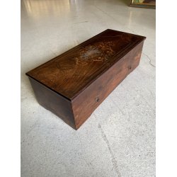 ANTICO CARILLON Ducommun Girod SWISS SCATOLA MUSICALE LEGNO INTARSIATO 1840 c.a.