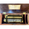 ANTICO CARILLON Ducommun Girod SWISS SCATOLA MUSICALE LEGNO INTARSIATO 1840 c.a.