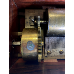 ANTICO CARILLON Ducommun Girod SWISS SCATOLA MUSICALE LEGNO INTARSIATO 1840 c.a.