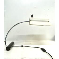 LAMPADA TAVOLO ORIENTABILE AD ARCO DESIGN Joe Colombo 43cm/h FUNZIONANTE '60s