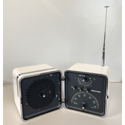 RADIO CUBO BRIONVEGA TS522 BIANCA DESIGN ZANUSO SAPPER FUNZIONANTE