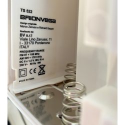 RADIO CUBO BRIONVEGA TS522 BIANCA DESIGN ZANUSO SAPPER FUNZIONANTE