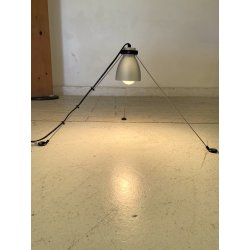 LAMPADA TAVOLO SOFFITTO PARETE Grifo DESIGN G.H. TEW PER Artemide ALLUMINIO '80s