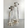 SET CONDIMENTO Acetoliere DESIGN A. Castiglioni ALESSI CRISTALLO ACCIAIO EPSS