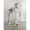 SET CONDIMENTO Acetoliere DESIGN A. Castiglioni ALESSI CRISTALLO ACCIAIO EPSS