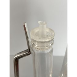 SET CONDIMENTO Acetoliere DESIGN A. Castiglioni ALESSI CRISTALLO ACCIAIO EPSS