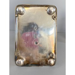 MENAGE CONDIMENTO W. Gibson BELFAST CRISTALLO MOLATO METALLO ARGENTATO EPNS '800