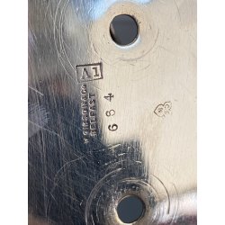 MENAGE CONDIMENTO W. Gibson BELFAST CRISTALLO MOLATO METALLO ARGENTATO EPNS '800