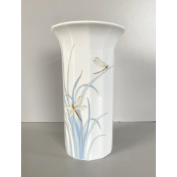 VASO PORCELLANA Rosenthal STUDIO LINIE Tapio Wirkkala POLYGON DRAGONFLY  19 cm/h
