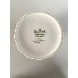 VASO PORCELLANA Rosenthal STUDIO LINIE Tapio Wirkkala POLYGON DRAGONFLY  19 cm/h