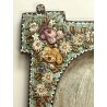 ANTICA CORNICE MICROMOSAICO epoca 1800 stile VITTORIANO h 21,5 cm da restaurare