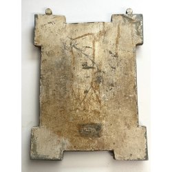 ANTICA CORNICE MICROMOSAICO epoca 1800 stile VITTORIANO h 21,5 cm da restaurare