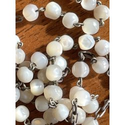 SCATOLA antica con ROSARIO argento 800 PORTA RELIQUIA croce PAPA ricordo ROMA