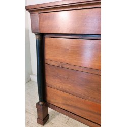 ANTICO COMO IMPERO a COLONNA 4 CASSETTI NOCE 800 CASSETTONE mobile CASSETTIERA