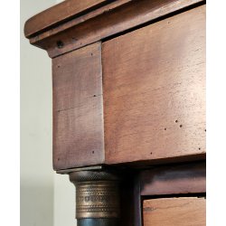 ANTICO COMO IMPERO a COLONNA 4 CASSETTI NOCE 800 CASSETTONE mobile CASSETTIERA