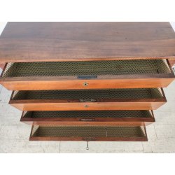 ANTICO COMO IMPERO a COLONNA 4 CASSETTI NOCE 800 CASSETTONE mobile CASSETTIERA